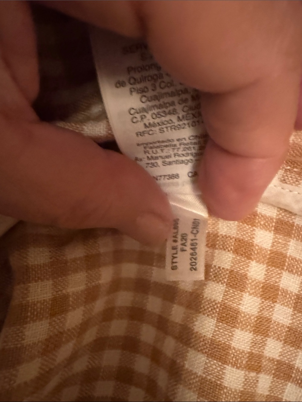 Madewell Tan & White Gingham Blazer - Picture 7 of 9